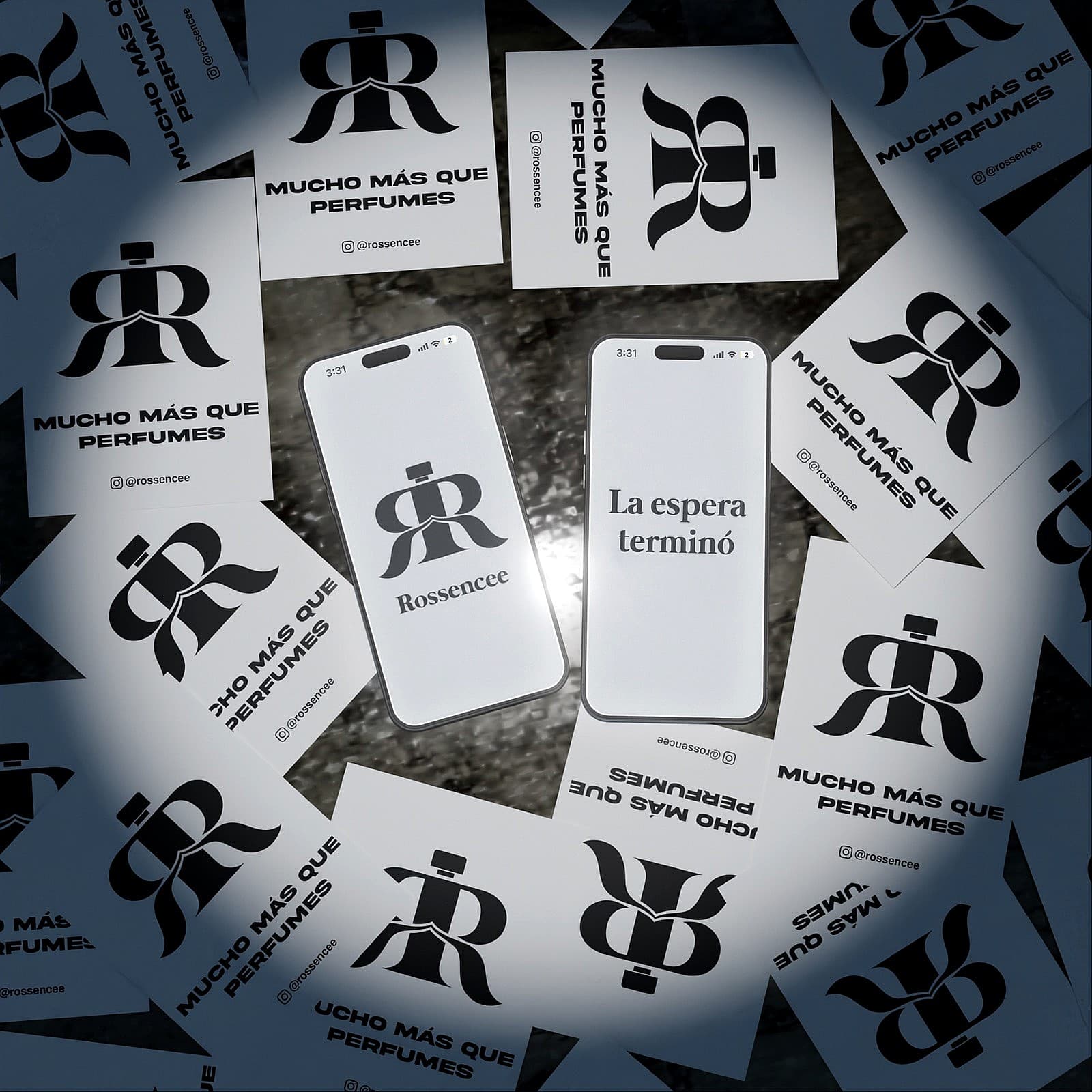 Rossence brand and UI design